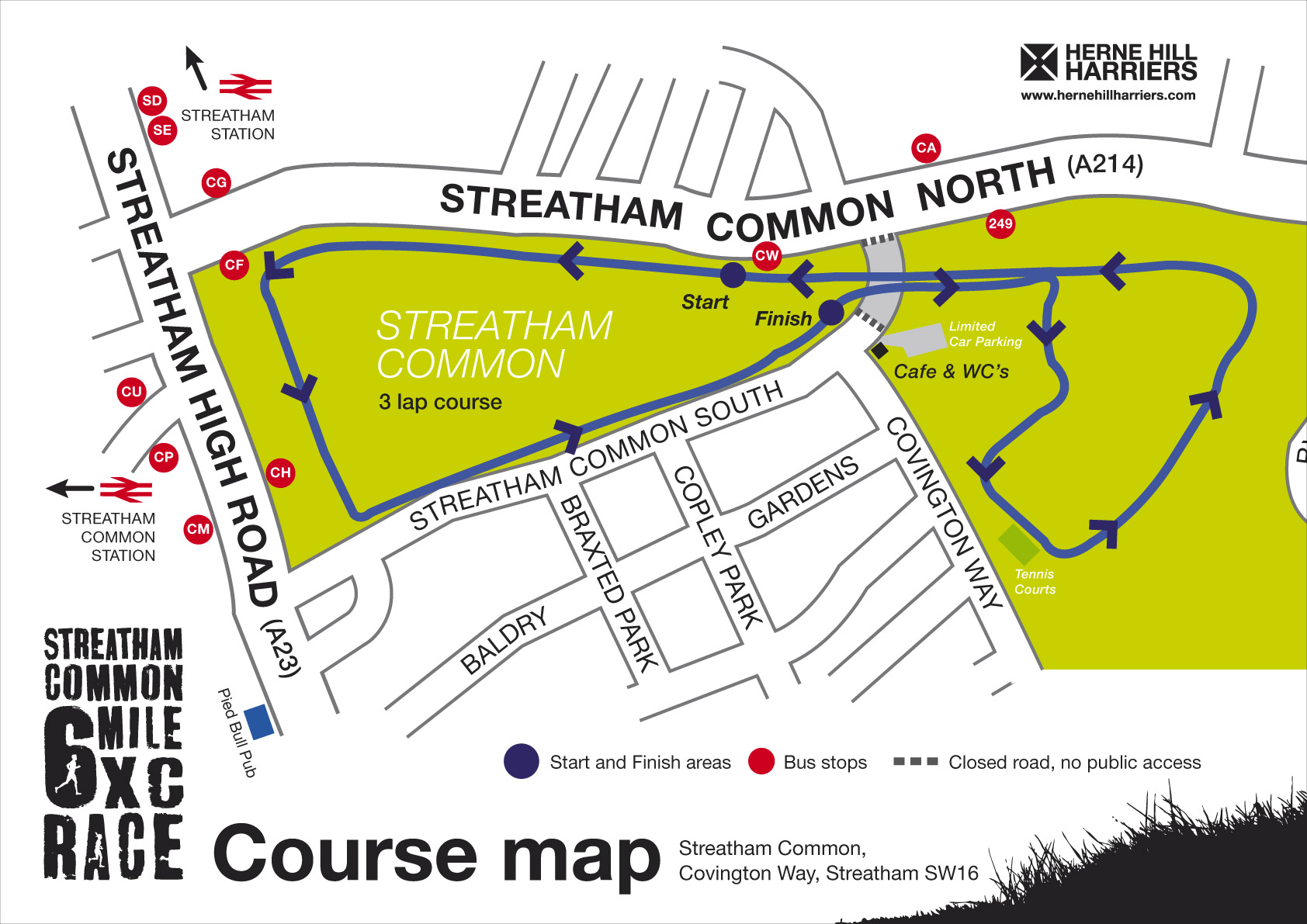 2XU Men’s Surrey League Div 1 Race 3 on Streatham Common – RESULTS