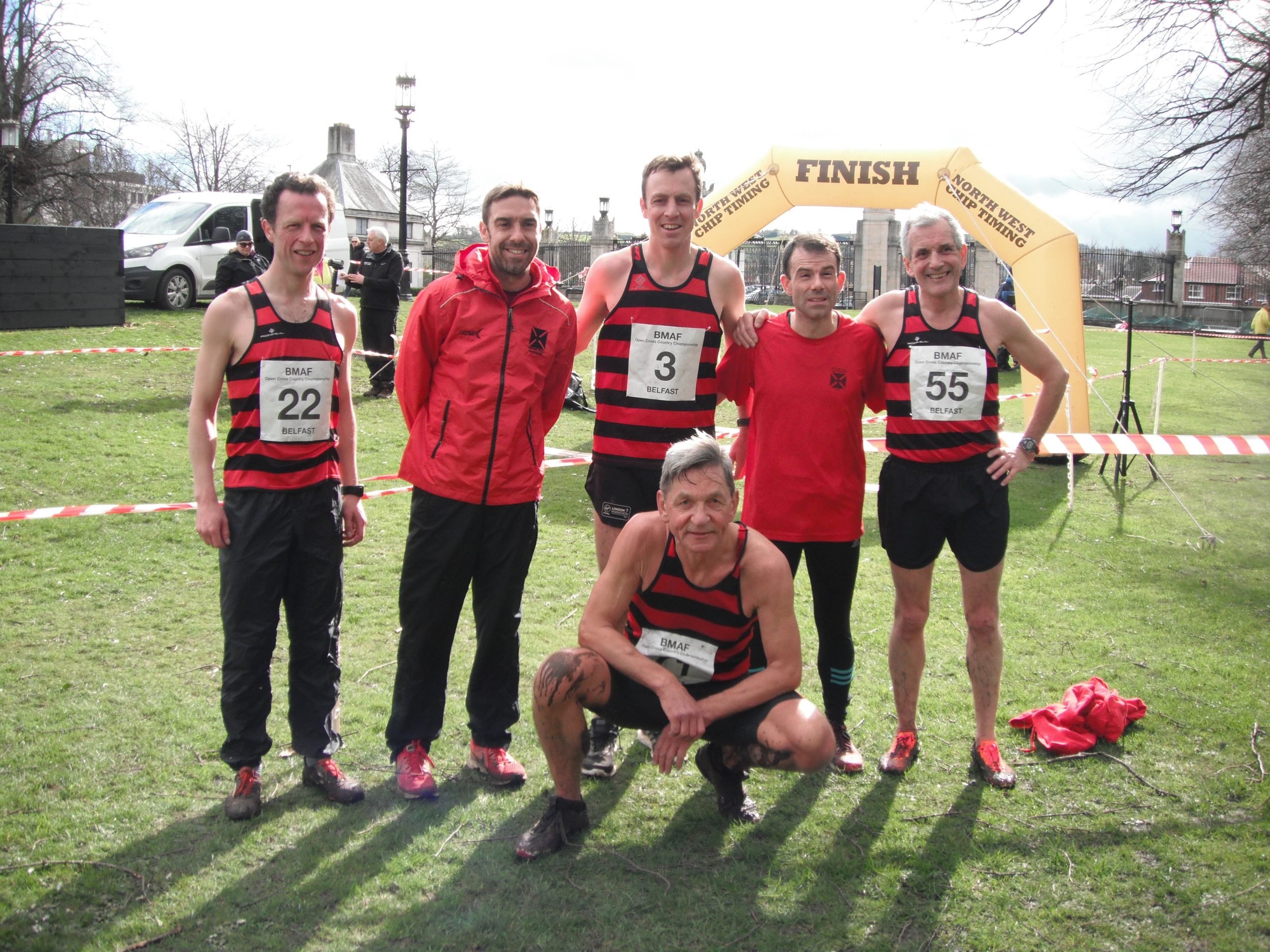 HHH Vets Show their Mettle (& the RnB Hoops) in the Belfast BMAF XC Championships.