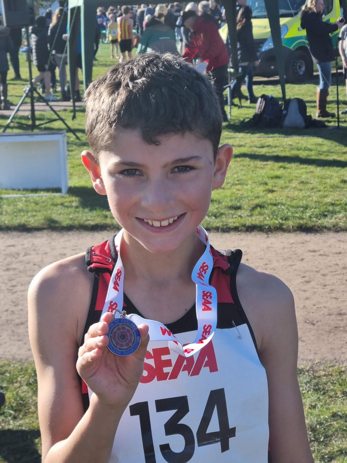 South of England Cross Country Bronze for Caspian Holmes